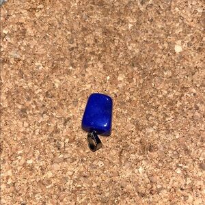 NWOT Lapis lazuli Stone Pendant, sterling silver hardware